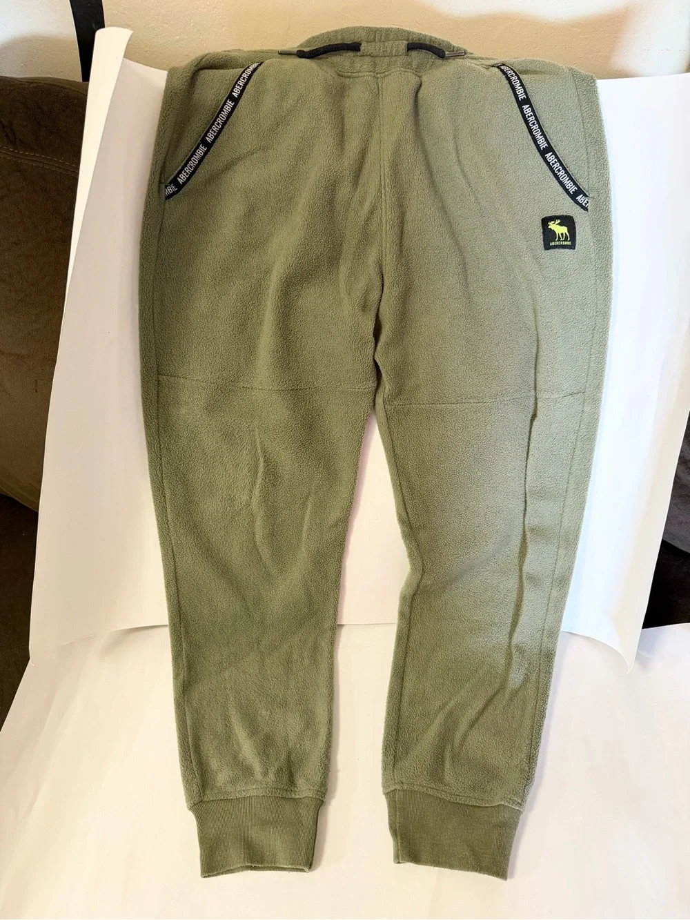 Abercrombie & Fitch Kids Olive Green Fleece Hoodie and Jogger Set